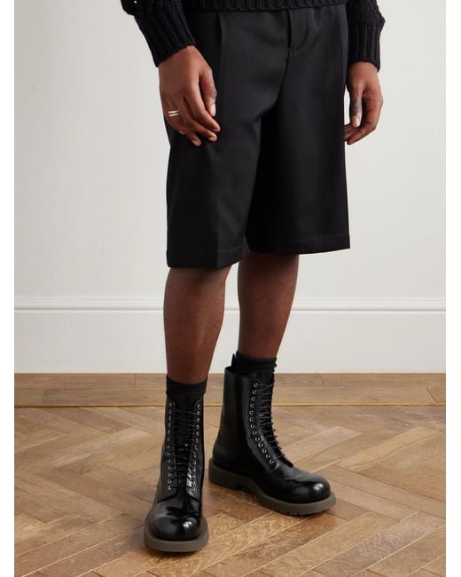 Jil Sander Black Leather Boots for men