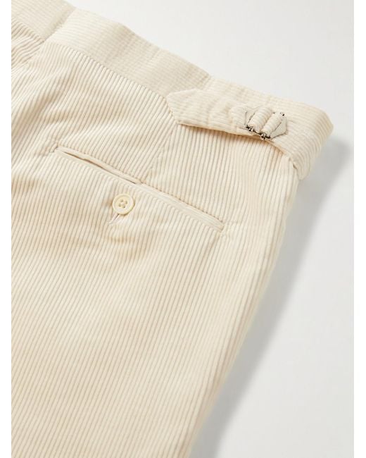 Ralph Lauren Natural Gregory Straight-Leg Cotton-Corduroy Trousers for men