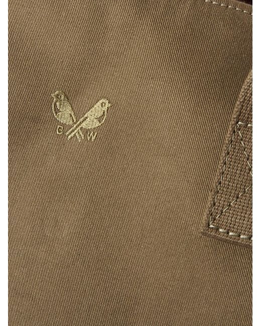 Bennett Winch Brown Leather-Trimmed Cotton-Canvas Suit Carrier And Holdall for men