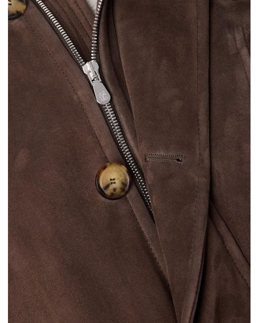 Brunello Cucinelli Brown Shearling Jacket for men