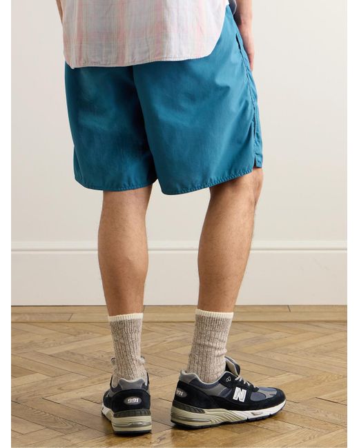 Beams Plus Weit geschnittene Shorts aus Nylon-Ripstop in Blue für Herren