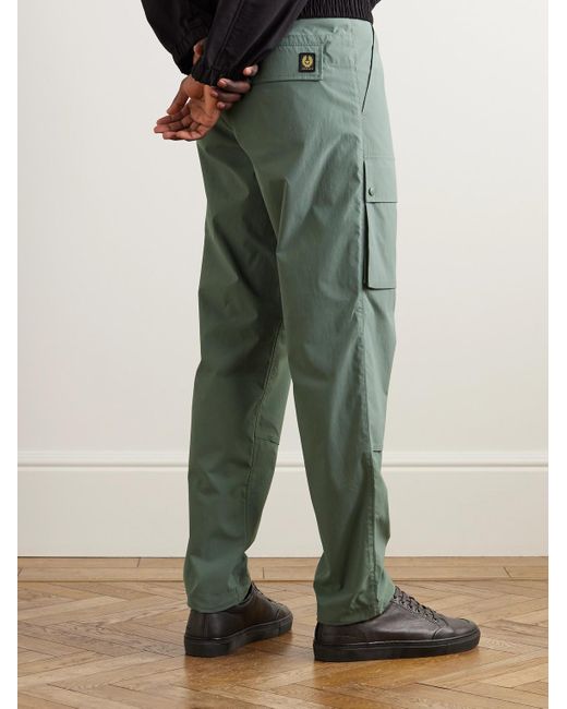 Belstaff Green Castmaster Shell Cargo Trousers for men