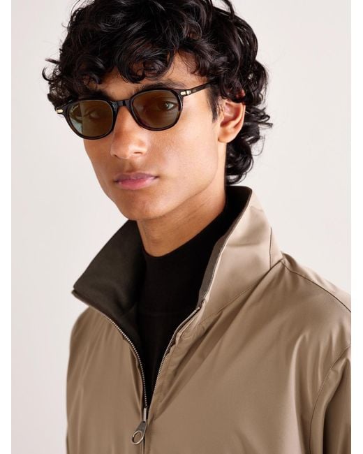 Cartier Black Round-frame Tortoiseshell Acetate Sunglasses for men
