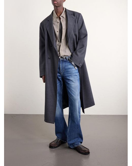 Our Legacy White Plough Checked Cotton And Silk-blend Shirt for men