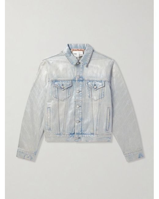 Acne Blue Rye Slim-Fit Denim Jacket for men