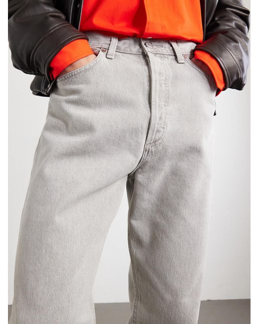 Agolde Gray 90's Straight-Leg Jeans for men