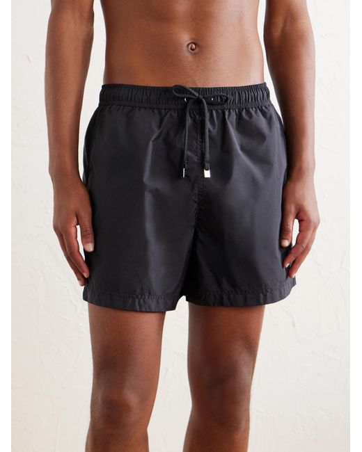 Zegna Blue Straight-Leg Mid-Length Swim Shorts for men