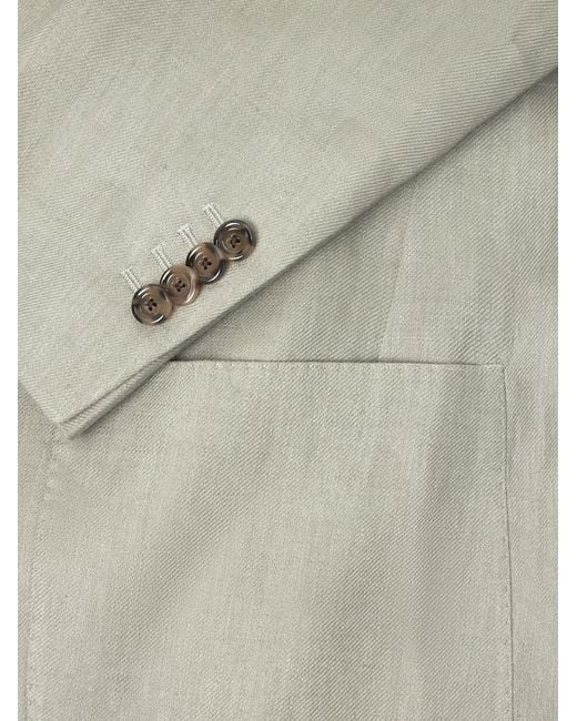Lardini Gray Linen Blazer for men