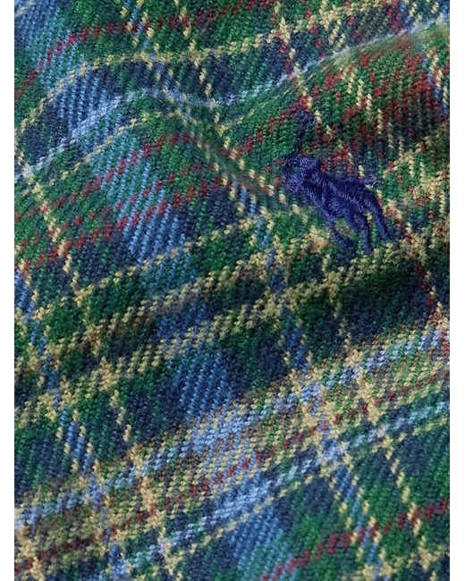 Polo Ralph Lauren Hemd aus kariertem Baumwollflanell mit Button-Down-Kragen und Logostickerei in Multicolor für Herren
