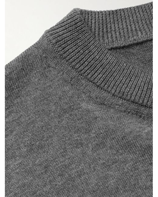 Officine Generale Gray Nilo Cotton Sweater for men