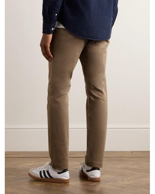 NN07 Natural Theo 1420 Tapered Organic Cotton-Blend Twill Chinos for men