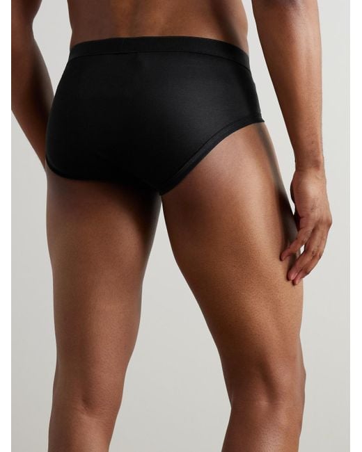 Zimmerli of Switzerland Black Sea Island Cotton Briefs for men