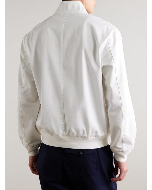 Polo Ralph Lauren Natural Logo-embroidered Cotton-twill Bomber Jacket for men