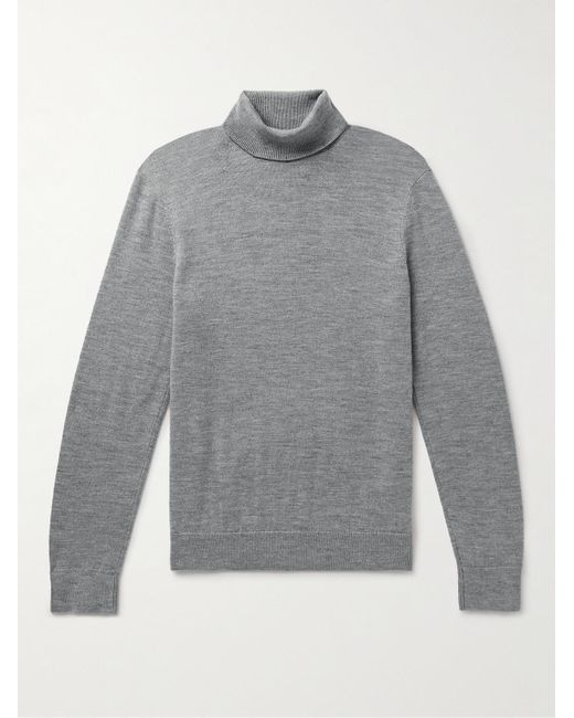 Mens slim fit on sale merino wool sweater