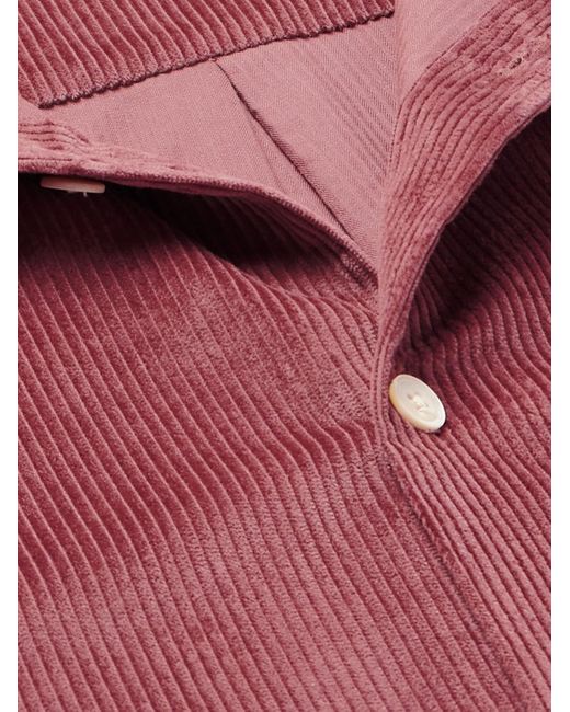 A Kind Of Guise Red Gusto Cotton-corduroy Shirt for men