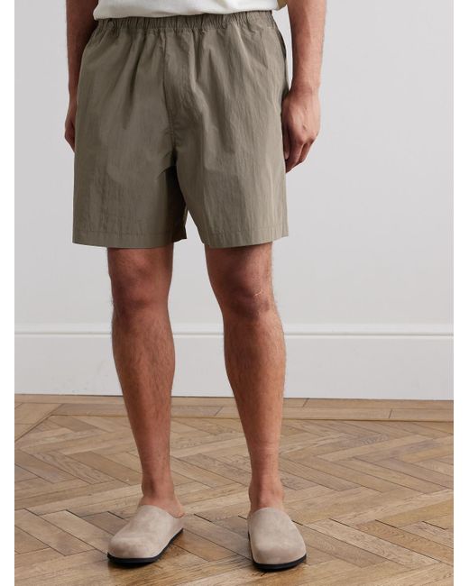 SSAM Gray Wide-leg Shell Shorts for men