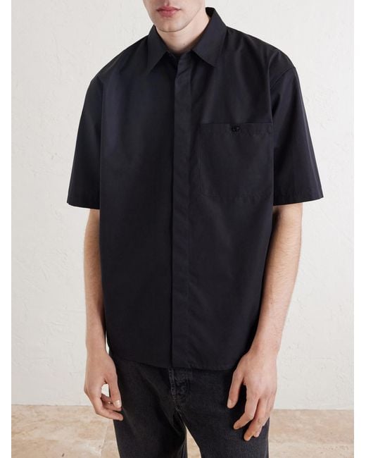 Saint Laurent Blue Cotton-poplin Pyjama Shirt for men
