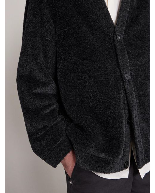 Mr P. Black Luxe Wool And Alpaca-Blend Jacket for men