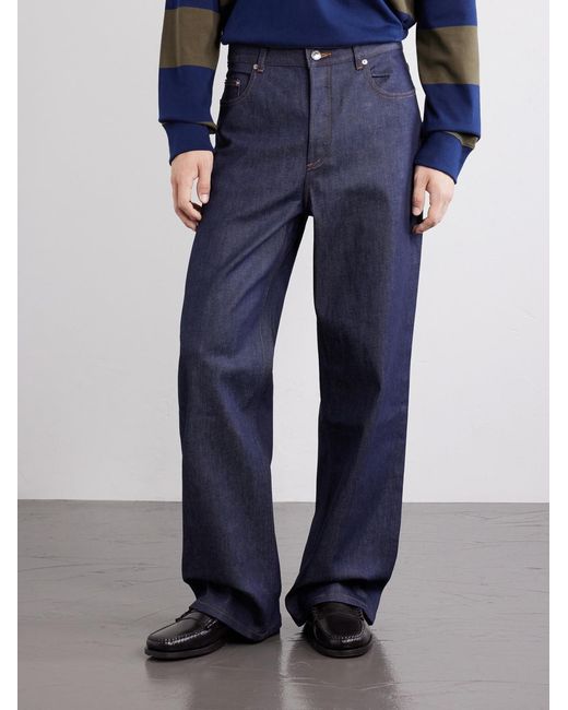 A.P.C. Blue Aaron Straight-Leg Jeans for men