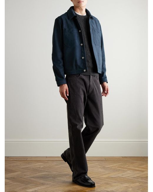 Polo Ralph Lauren Gray Cable-Knit Wool And Cashmere-Blend Sweater for men
