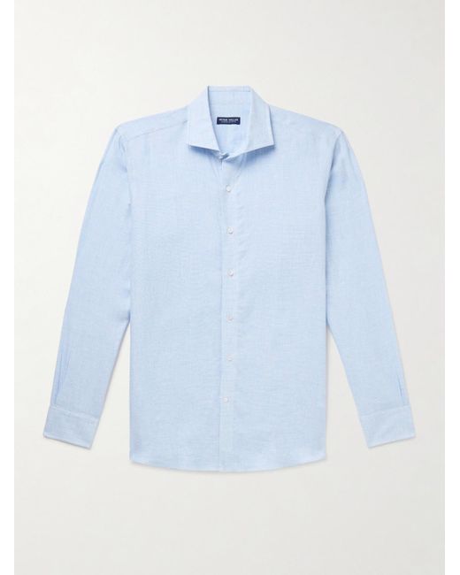 Camicia di Peter Millar in Blue da Uomo
