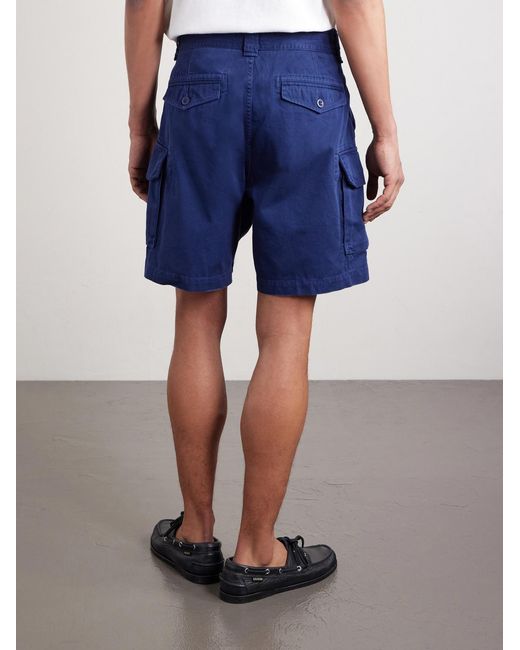Polo Ralph Lauren Blue Gellar Straight-leg Cotton-canvas Cargo Shorts for men