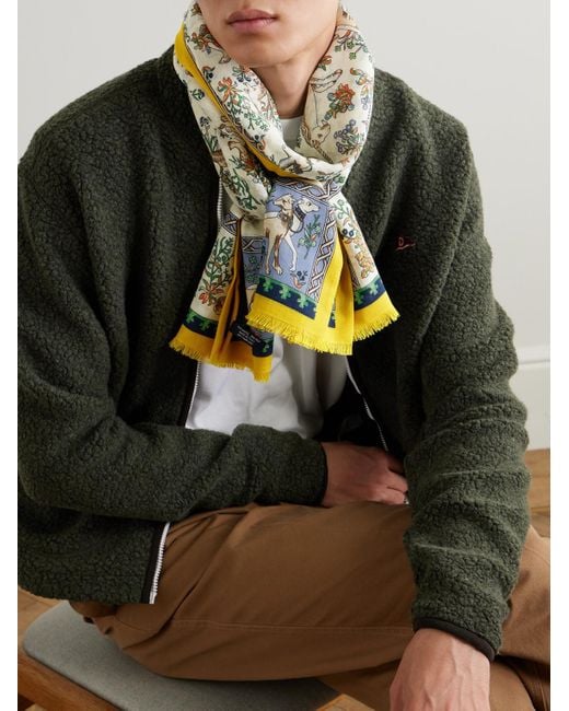 Him Foulard di Drake's in Natural da Uomo