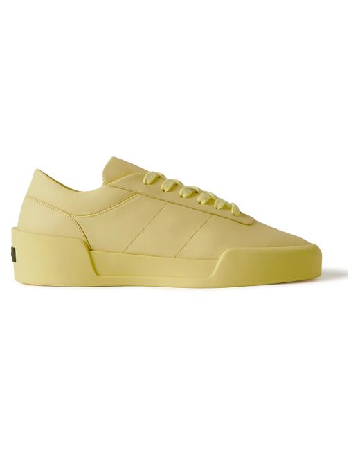 Fear Of God Yellow Aerobic Low Leather Sneakers for men