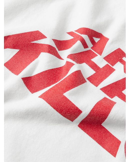 GALLERY DEPT. White Atk Printed Cotton-jersey T-shirt for men