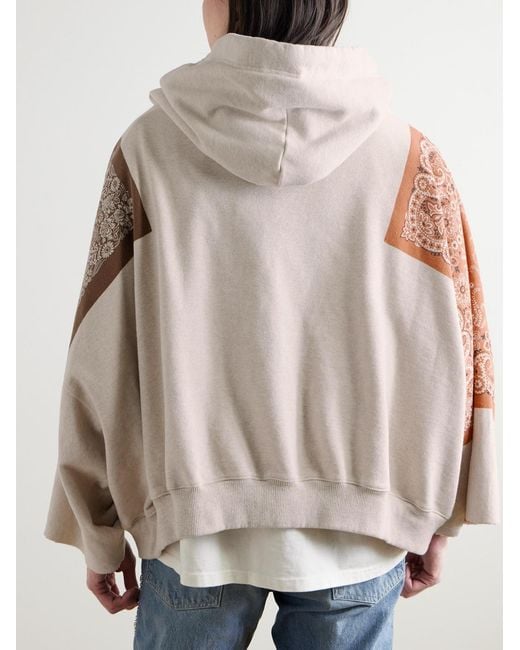 Kapital Natural Bandana-print Cotton-jersey Hoodie for men