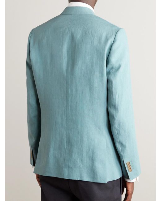Paul Smith Blue Soho Linen Suit Jacket for men