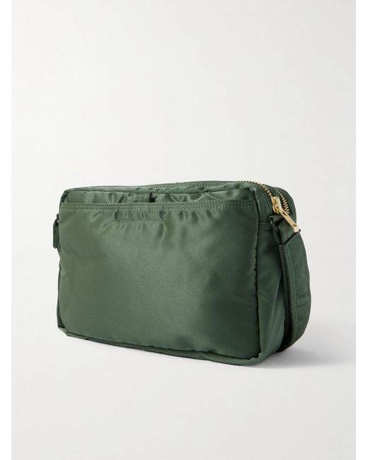 Porter-Yoshida and Co Green Tanker Sling Nylon-Twill Messenger Bag for men