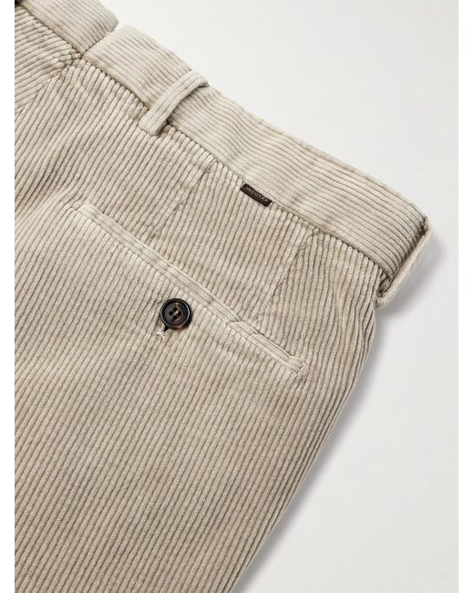 Slowear Natural Incotex Straight-Leg Cotton-Blend Corduroy Trousers for men