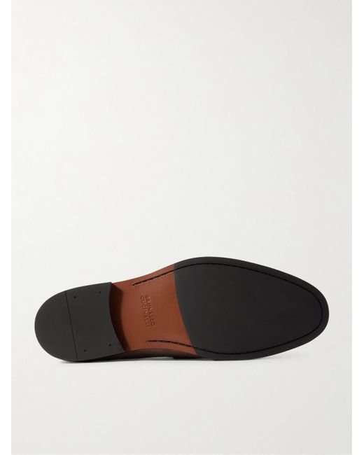 Brunello Cucinelli Natural Flex Suede Penny Loafers for men