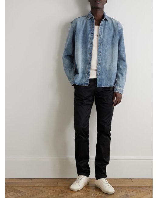 Saint Laurent Denim Shirts in Blue for Men | Lyst Canada