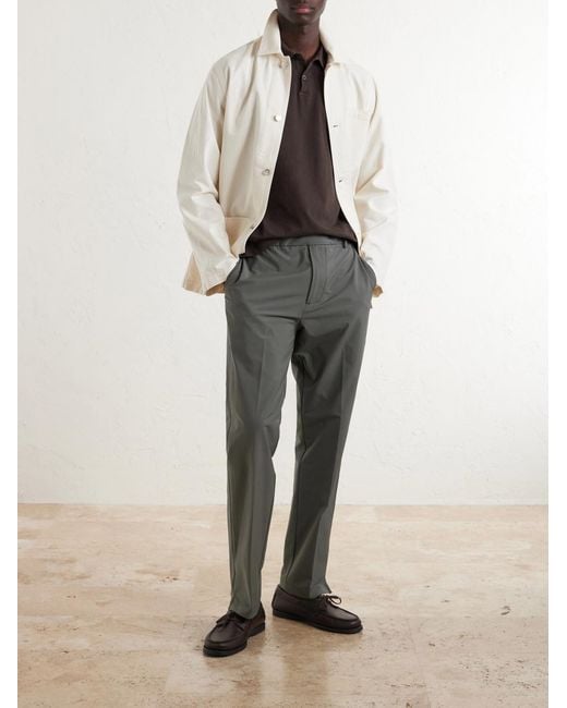 James Perse Gray Slim-leg Stretch Cotton-blend Trousers for men