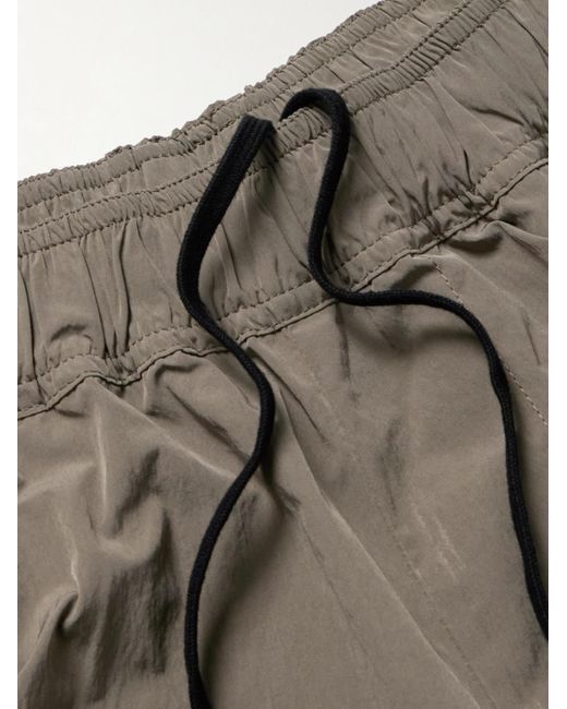 SSAM Gray Wide-leg Shell Shorts for men