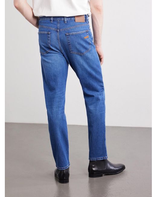Zegna Blue Vintage House Straight-leg Jeans for men