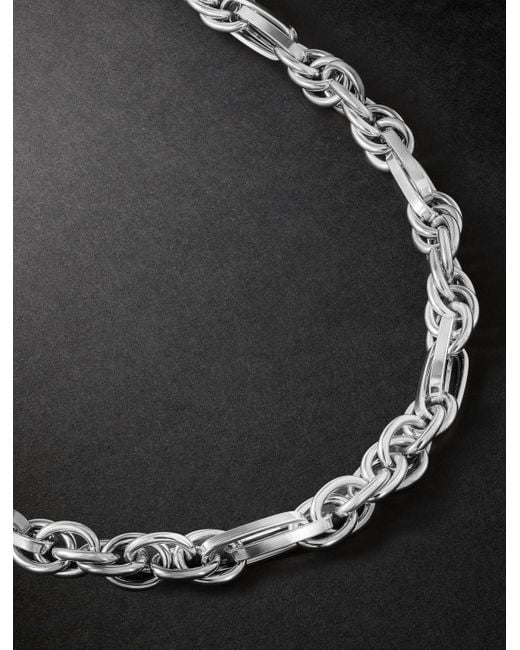 Lauren Rubinski Black White Gold Necklace for men