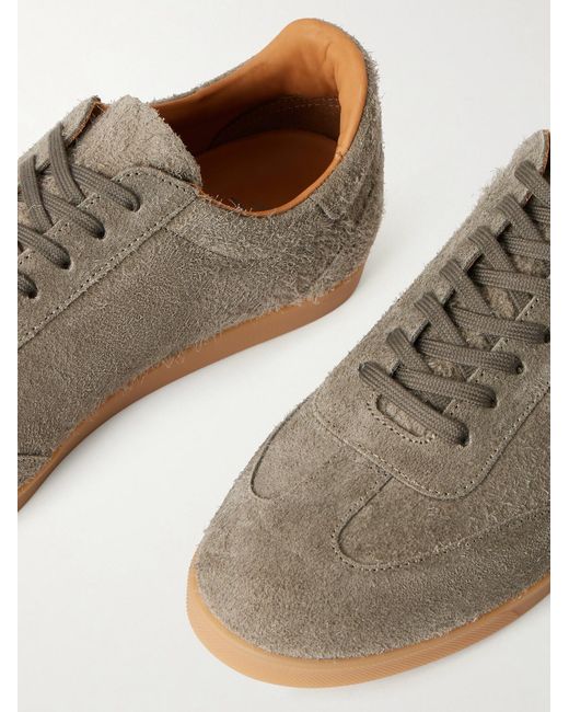 Mr P. Brown Suede Low Top Sneakers for men
