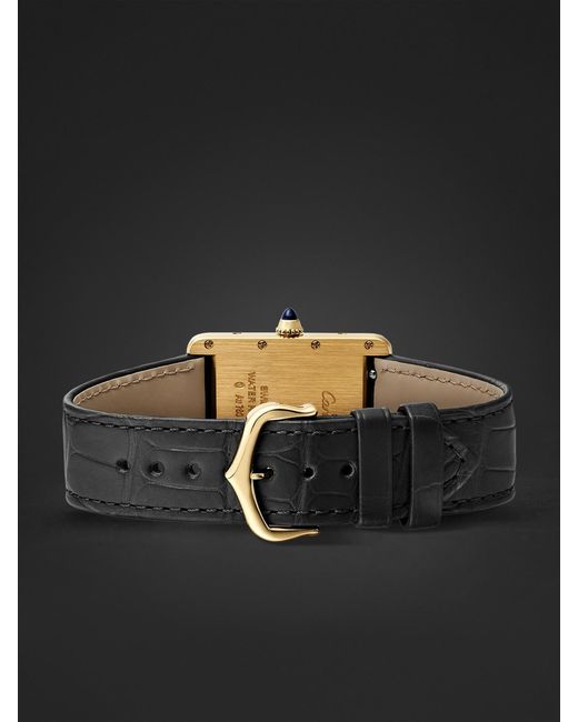 Cartier Black Tank Louis 18-Karat Watch, Ref. Wgta0343 for men