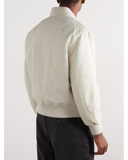 Loro Piana Natural Roys Convertible Twill Bomber Jacket for men