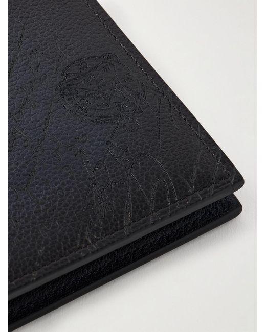 Berluti Blue Makore Scritto Venezia Softy Leather Wallet for men