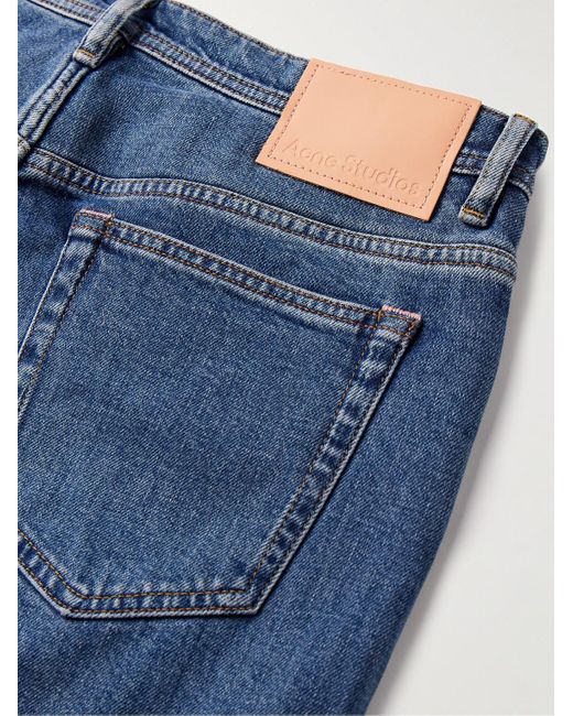 Acne Blue River Slim-fit Tapered Stretch-denim Jeans for men