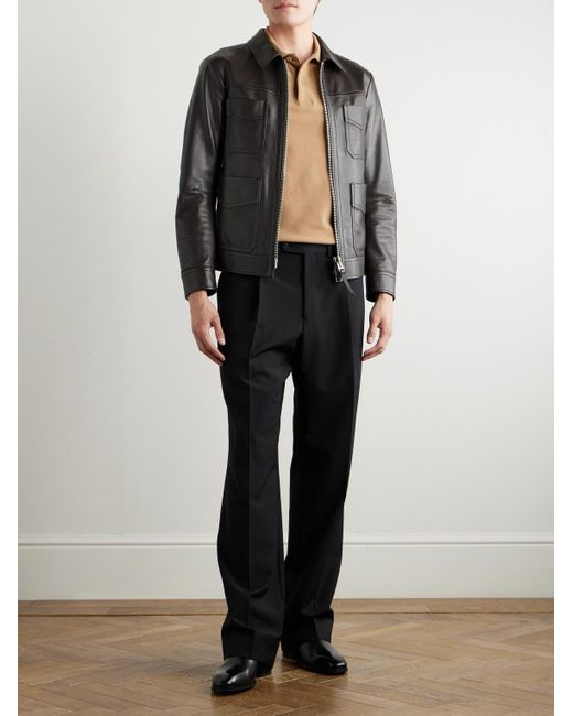 Tom Ford Natural Garment-Dyed Cotton-Piqué Polo Shirt for men