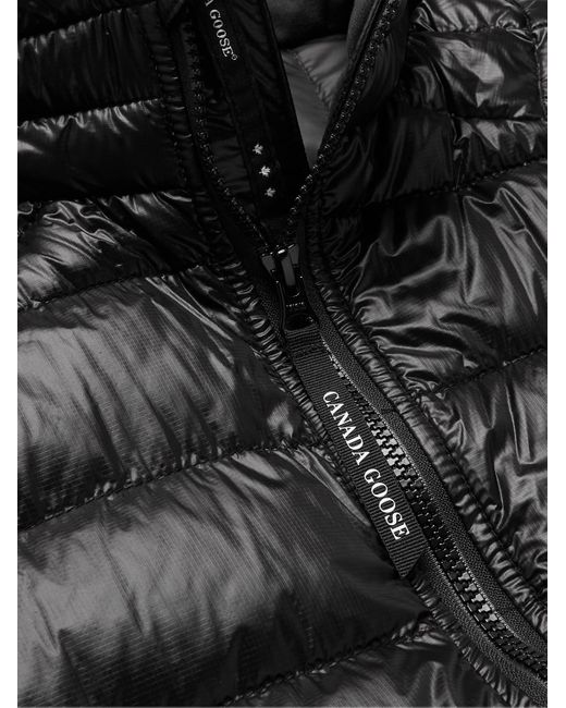 Canada Goose Black Hybridge Lite Slim-Fit Quilted Shell Down Gillet for men