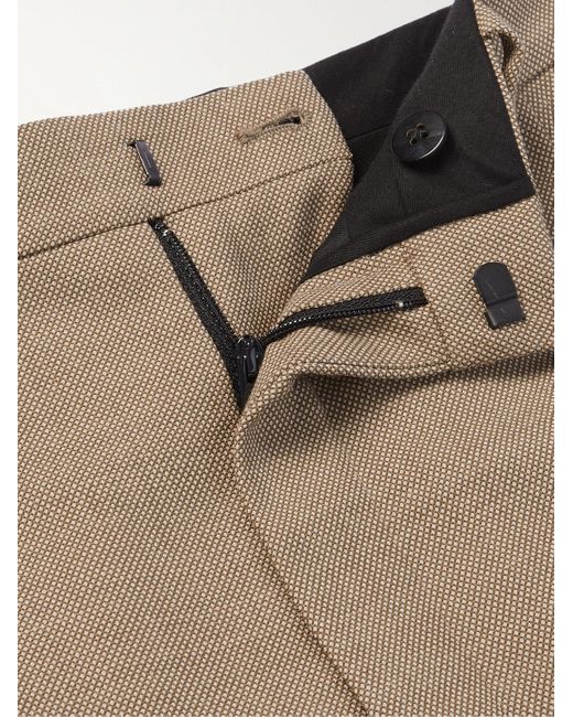 Pantaloni a gamba dritta in lana con pinces di Saint Laurent in Natural da Uomo