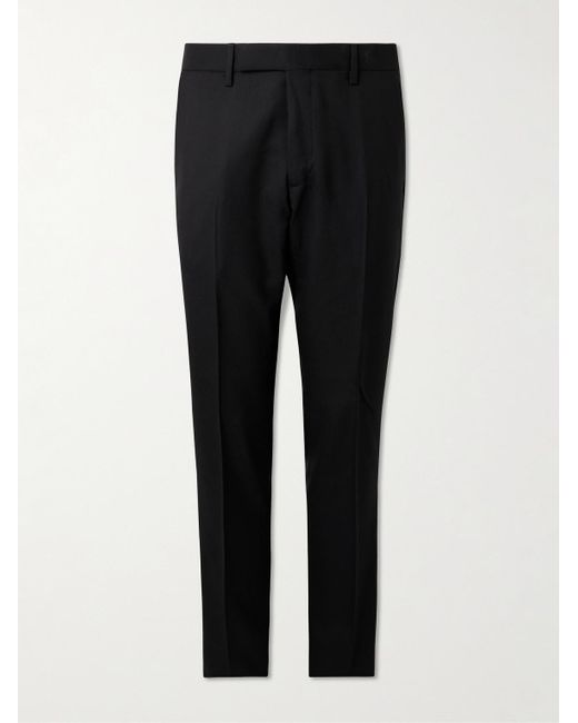 Mr P. Black Phillip Straight-Leg Wool Suit Trousers for men
