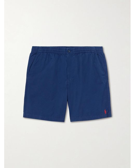 Polo Ralph Lauren Blue Straight-Leg Cotton Shorts for men