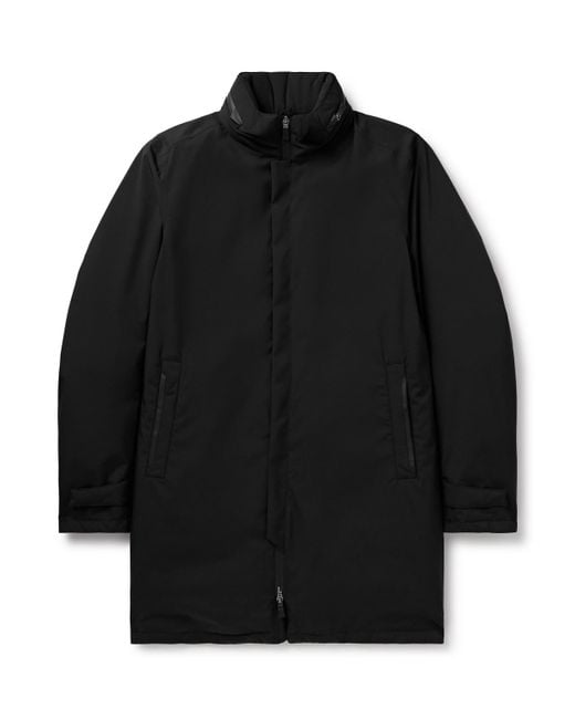 Herno Black Padded Shell Hooded Down Jacket for men